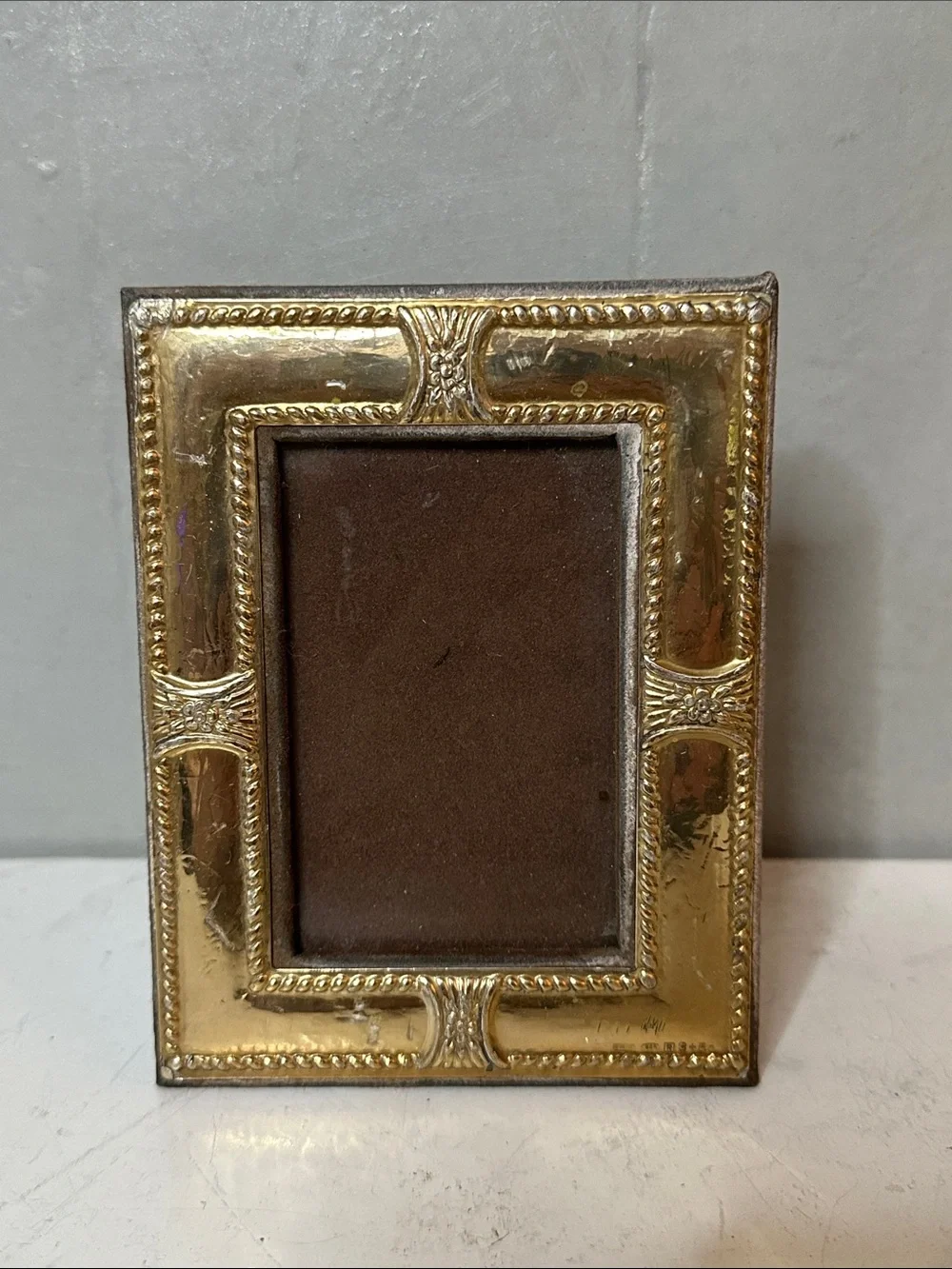 VINTAGE STERLING SILVER (THIN LAYER) PICTURE FRAME LOOKS ROSE GOLD MINI